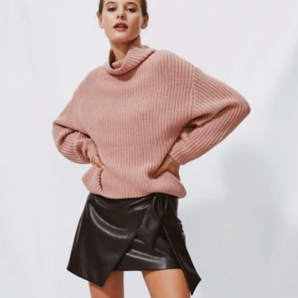 Aritzia Wilfred Montpellier Sweater | Like New | XXS | Soft Pink - Picture 2 of 5